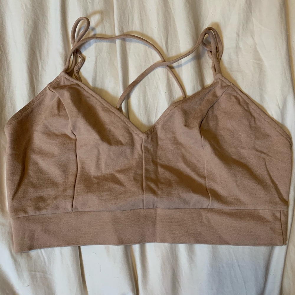 Open back crop top